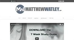 Desktop Screenshot of matthewwatley.com