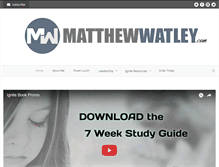 Tablet Screenshot of matthewwatley.com